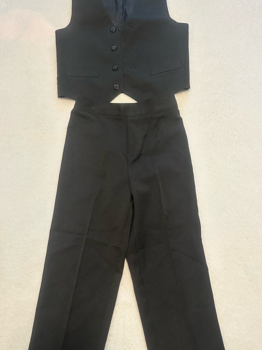 Van Heusen Kids Black Vest and Trousers Formal Set